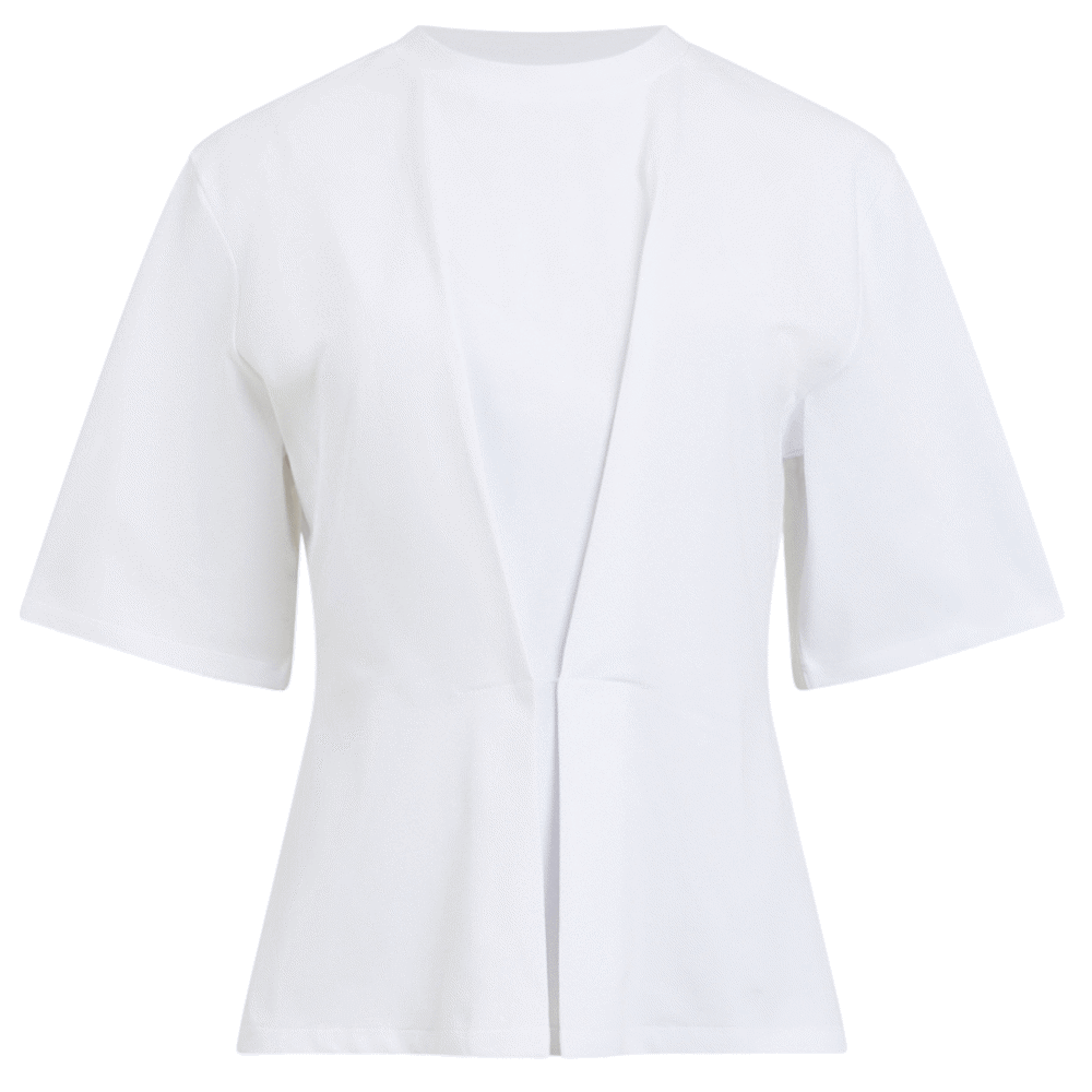 French Connection Pearl Blouse in Linen White